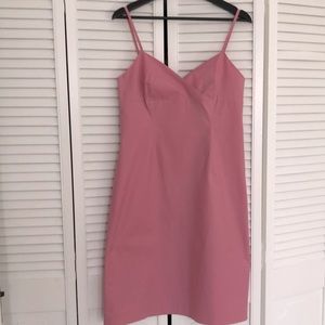 CLUB MONACO, PINK, COTTON SUMMER DRESS, SLIP STYLE, SZ 10, FITS LIKE US 8